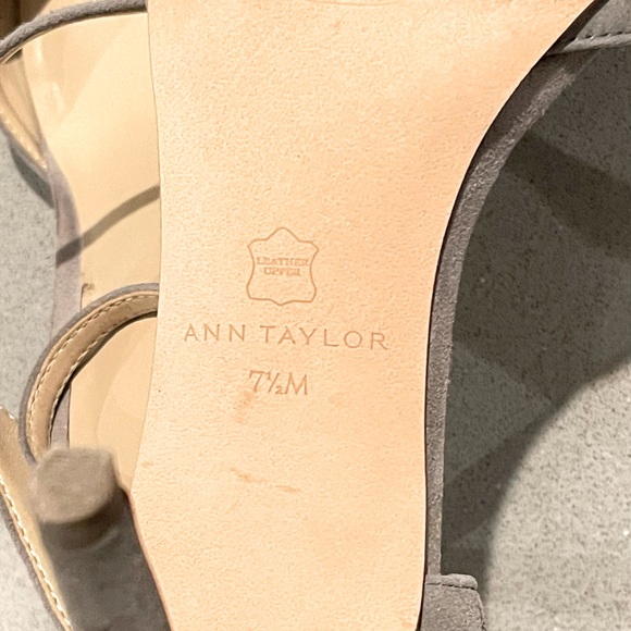 💕ANN TAYLOR💕 Ann Taylor Jodie Suede Mule Size 7.5 color: gray - Picture 7 of 7